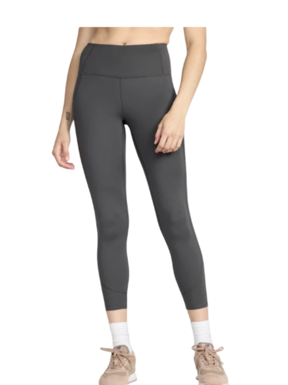 Mondetta Womens The Active Reflective High Rise Capri Leggings Small